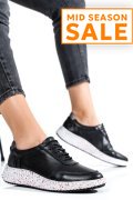 PANTOFI SPORT NEGRI PIELE NATURALA 231688NP
