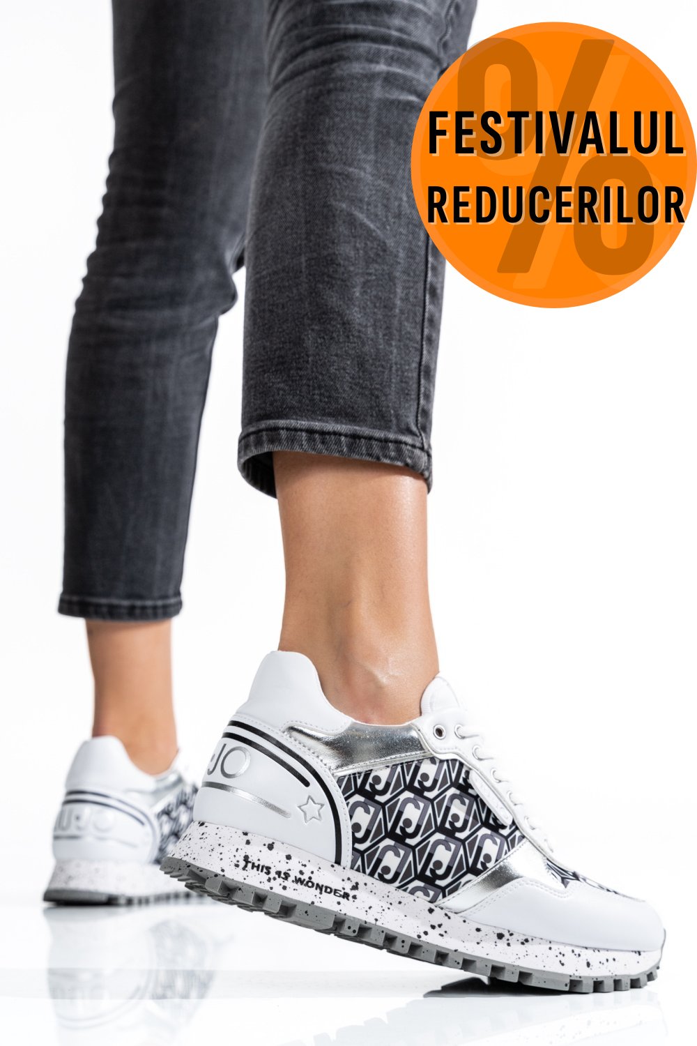 LIU JO, PANTOFI SPORT WHITE BA2031
