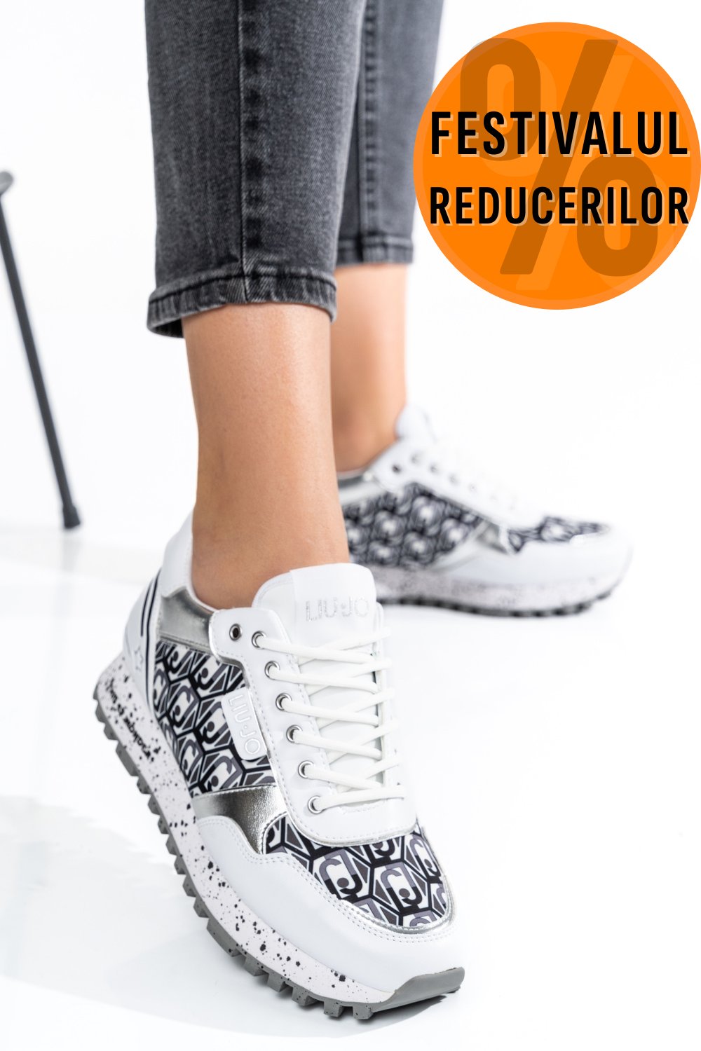 LIU JO, PANTOFI SPORT WHITE BA2031