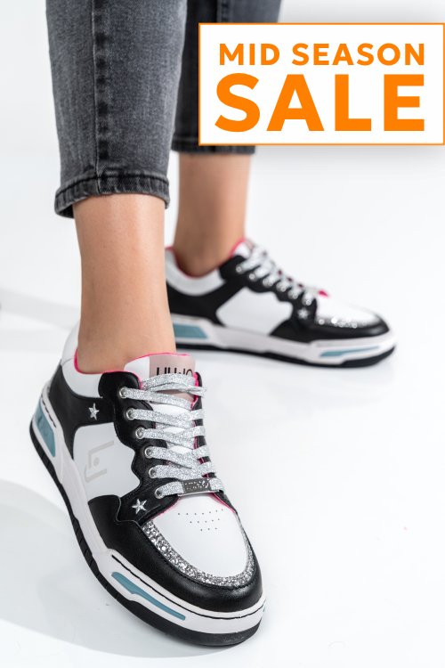 Liu jo, pantofi sport black silver ba2185