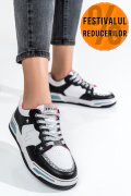 LIU JO, PANTOFI SPORT BLACK SILVER BA2185