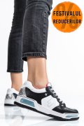 LIU JO, PANTOFI SPORT BLACK SILVER BA2185