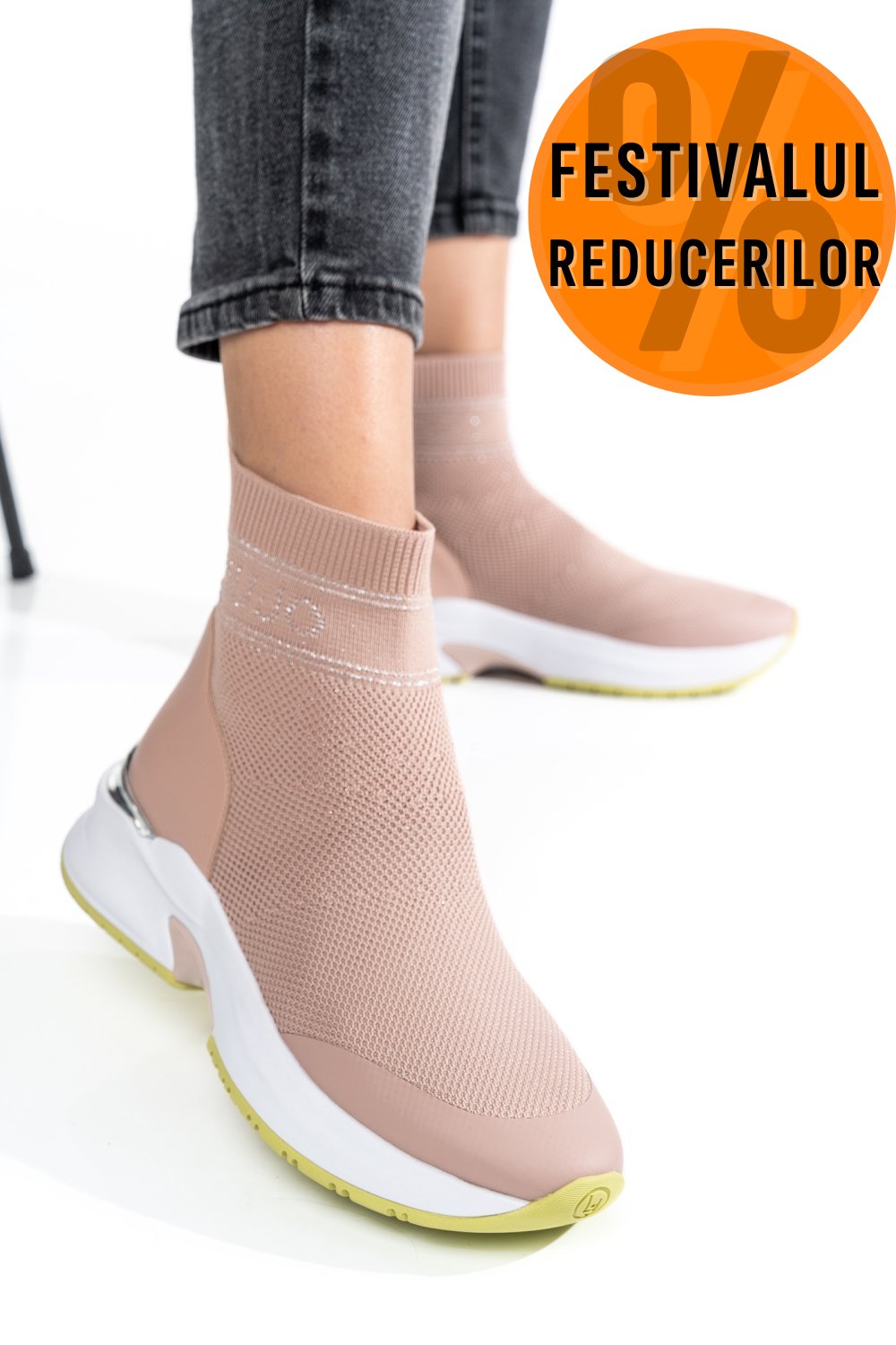 LIU JO, PANTOFI SPORT NUDE BA2091