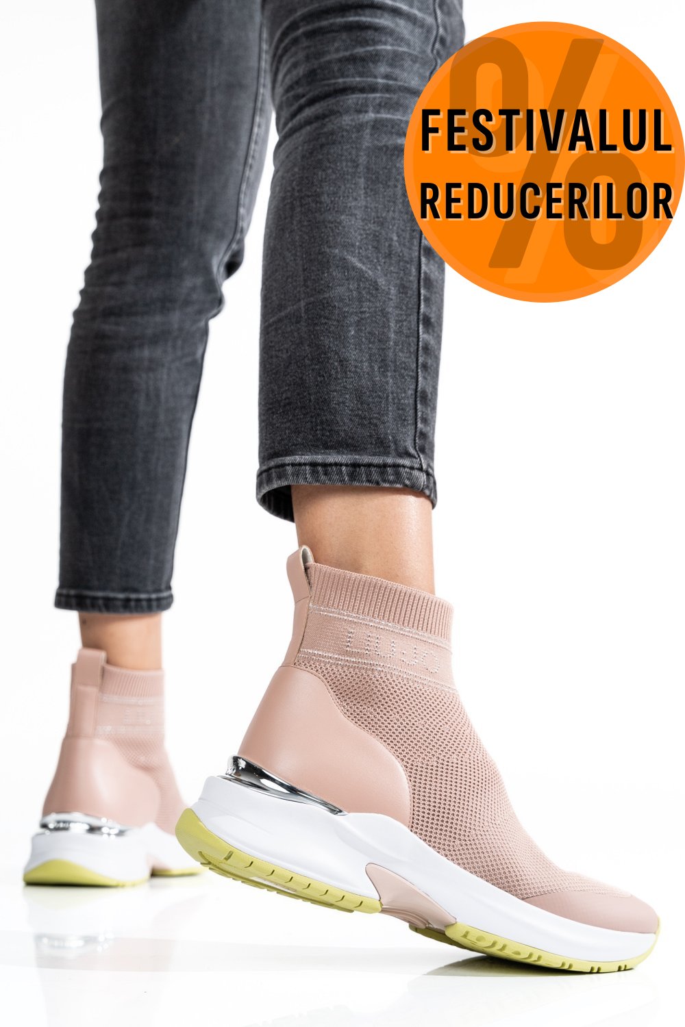 LIU JO, PANTOFI SPORT NUDE BA2091