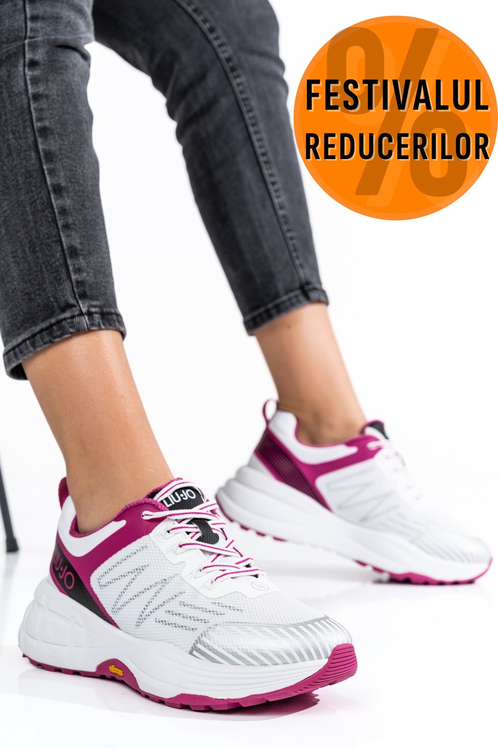 LIU JO, PANTOFI SPORT WHITE BA2035