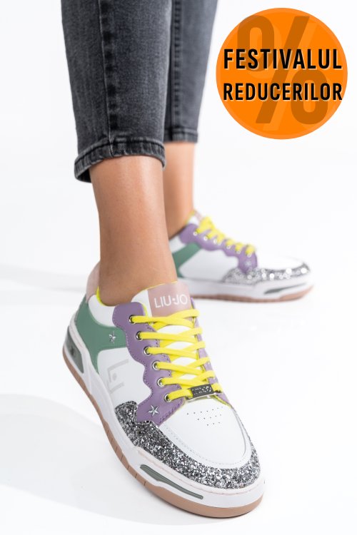 Liu jo, pantofi sport purple silver ba2185