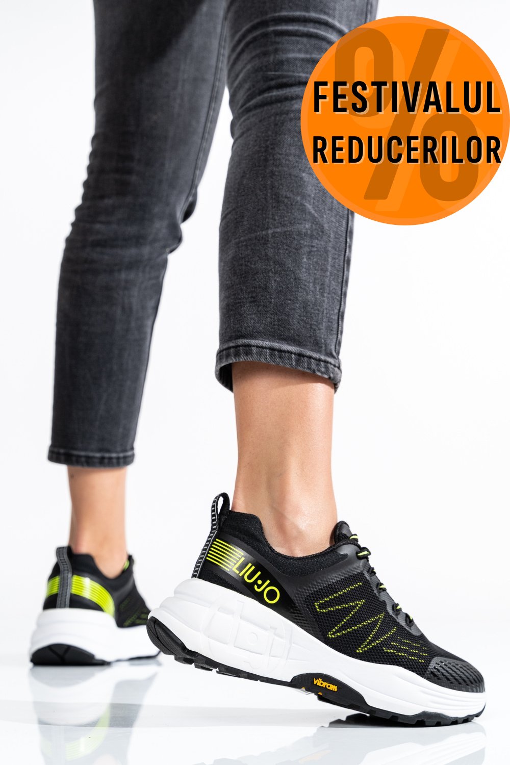 LIU JO, PANTOFI SPORT BLACK BA2035