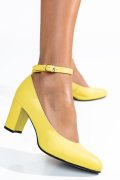PANTOFI GALBENI PIELE NATURALA  1S77600X