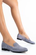 BALERINI GRI PIELE NATURALA INTOARSA 4S7765