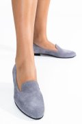BALERINI GRI PIELE NATURALA INTOARSA 4S7765