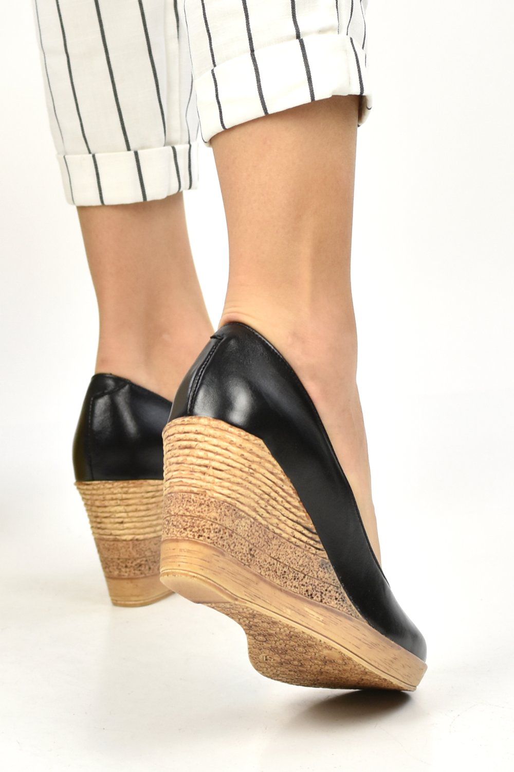 PANTOFI NEGRI PIELE NATURALA 1PC70