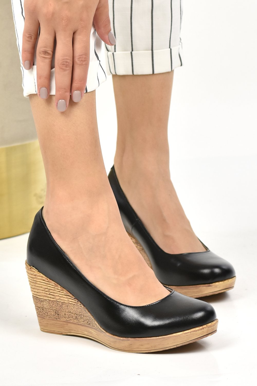 PANTOFI NEGRI PIELE NATURALA 1PC70