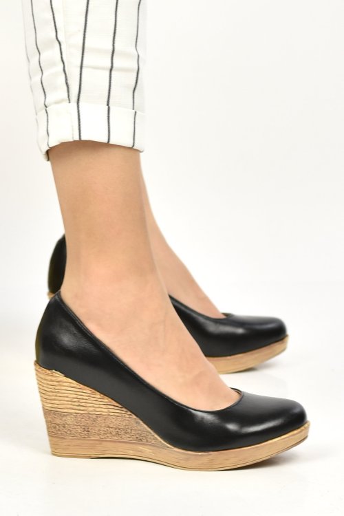 Pantofi negri piele naturala 1pc70