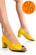 PANTOFI GALBENI PIELE NATURALA 1S77515