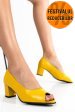 Pantofi galbeni piele naturala 1s77515