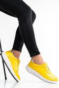 PANTOFI SPORT GALBENI PIELE NATURALA 231688NP