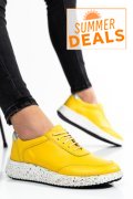 PANTOFI SPORT GALBENI PIELE NATURALA 231688NP