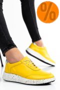PANTOFI SPORT GALBENI PIELE NATURALA 231688NP