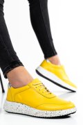 PANTOFI SPORT GALBENI PIELE NATURALA 231688NP