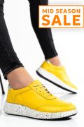 PANTOFI SPORT GALBENI PIELE NATURALA 231688NP