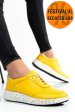 Pantofi sport galbeni piele naturala 231688np