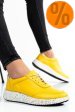 Pantofi sport galbeni piele naturala 231688np