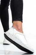 PANTOFI SPORT ALBI PIELE NATURALA 231688NP