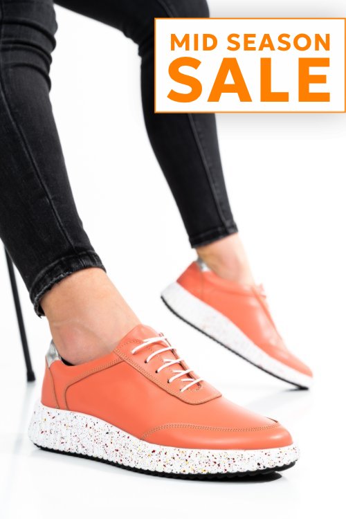Pantofi sport roz piele naturala 231688np