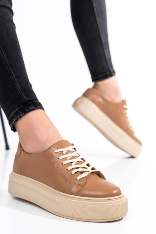 Pantofi maro piele naturala 3s77001