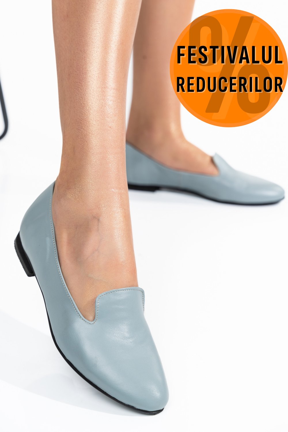 BALERINI BLEU PIELE NATURALA 4S7765