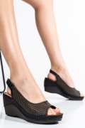 SANDALE NEGRE PIELE NATURALA 1S77005