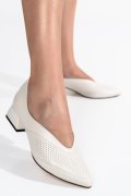 PANTOFI ALBI PIELE NATURALA 1S77220AMG