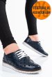 Pantofi bleumarin piele naturala 5s7764