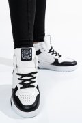 CAVALLI CLASS, PANTOFI SPORT WHITE BLACK S23-S00CW8633