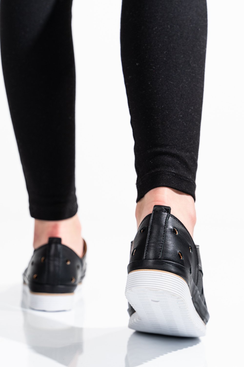 PANTOFI NEGRI PIELE NATURALA 5S7764