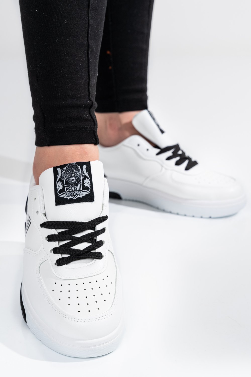 CAVALLI CLASS, PANTOFI SPORT WHITE S23-S00CW8632