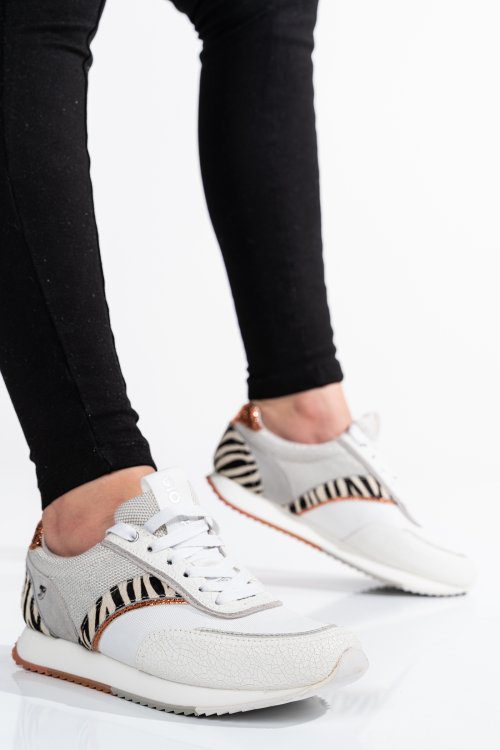Pantofi sport albi piele naturala 6s772572
