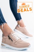 PANTOFI SPORT ROZ PIELE NATURALA 231687NP