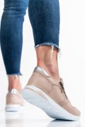 PANTOFI SPORT ROZ PIELE NATURALA 231687NP