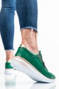 PANTOFI SPORT VERZI PIELE NATURALA 231687NP