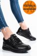 Pantofi sport negri piele naturala 231687np