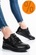 Pantofi sport negri piele naturala 231687np