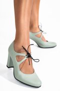PANTOFI OLIVE PIELE NATURALA 1S77772