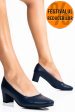 Pantofi navy piele naturala mosa
