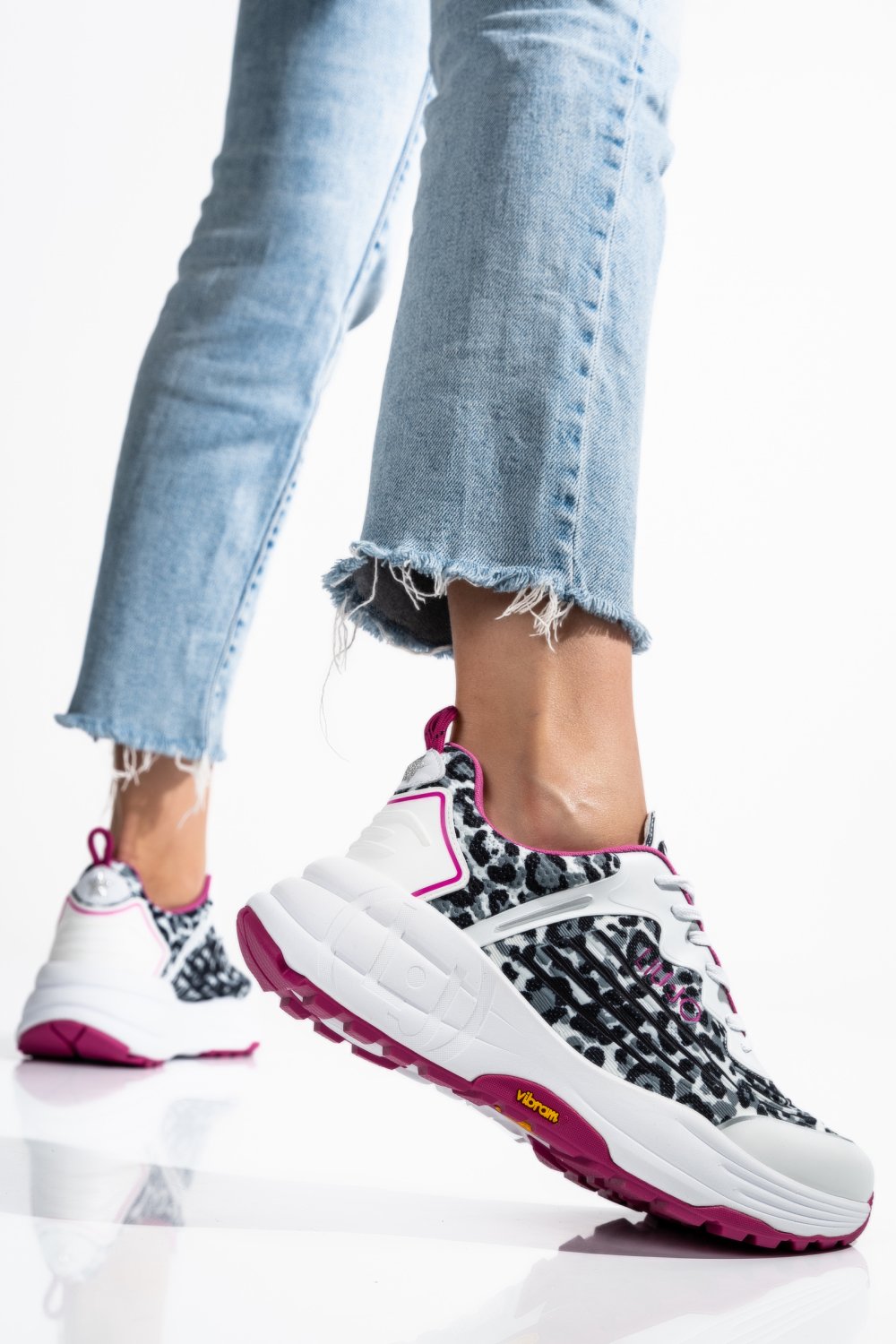 LIU JO, PANTOFI SPORT WHITE BLACK BA2033