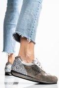 PANTOFI SPORT GRI PIELE NATURALA 3S771434