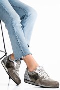 PANTOFI SPORT GRI PIELE NATURALA 3S771434