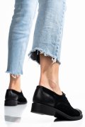 PANTOFI CASUAL FEMEI PIELE NATURALA INTOARSA NEGRI 1S7709