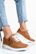 Pantofi sport maro piele naturala 231687np