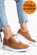Pantofi sport maro piele naturala 231687np